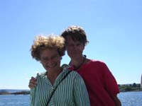 Rain and Ghislaine in Oslo, August 2004
