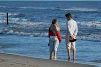 Rain and Ghislaine in La Camargue, October 2006