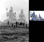 Kailasagiri: Shiva och Parvati