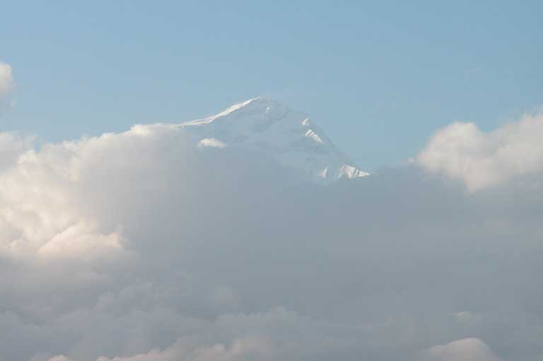 Ghorepani utsikt �ver Dhaulagiri 8167 m�hi