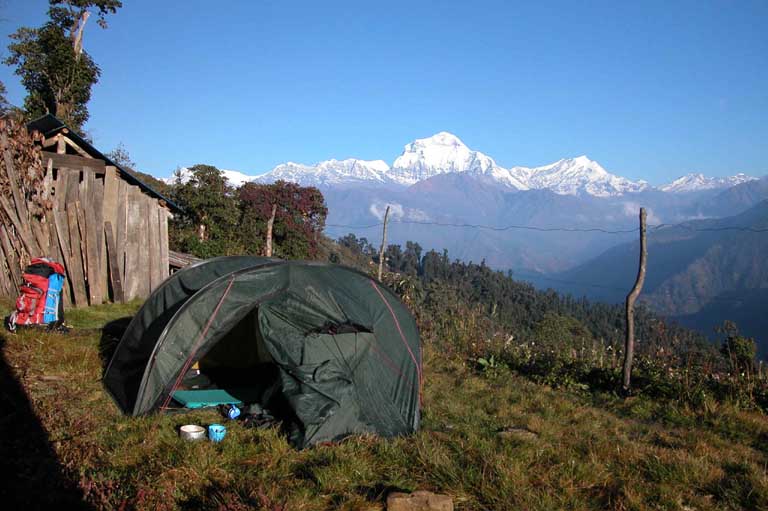 Ghorepani v�r t�ltplats