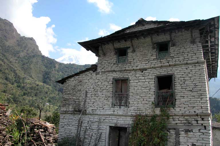 Village along the trail