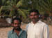 Kasaragod, Kerala: Men at the beach at the Indian Ocean