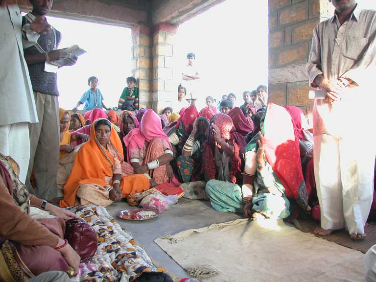 Women during the ceremony