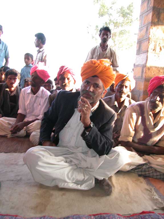 Men during the ceremony