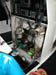 The engine with a broken waterpump