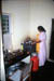 Karumalloor Mary in kitchen
