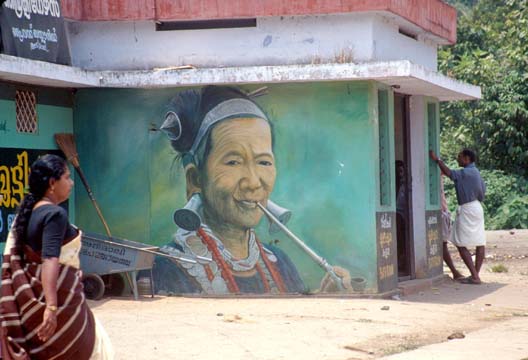 Kerala Billboard tribal woman