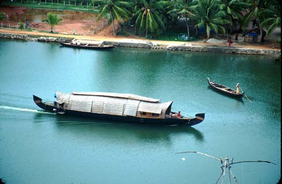 Ashram Boat in backwaters