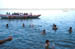 Varanasi Robert swimming in the Ganges