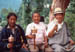 Dharamshala Men with prayer wheels