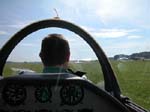 Robert au volant, moi derri�re