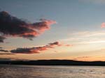 Nesodden Siri och Lara vid solnedg�ngen
