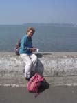 Maharashtra, Mumbai (Bombay): Ghislaine  vid Marine Drive