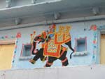 Rajasthan, Udaipur: Peintures sur les murs des maisons