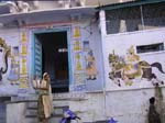Rajasthan, Udaipur: Peintures sur les murs des maisons