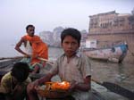 Uttar Pradesh, Varanasi (Benares): Ganges-floden i ottan