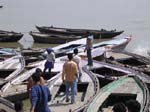Uttar Pradesh, Varanasi: Ganges och flodb�tarna