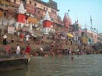 Uttar Pradesh, Varanasi (Benares): Ganges-floden i ottan