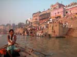 Uttar Pradesh, Varanasi (Benares): Ganges-floden i ottan
