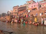 Uttar Pradesh, Varanasi (Benares): Ganges-floden i ottan