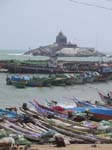 Tamil Nadu, Kanyakumari: Hamnen och Vivekananda-kobben