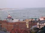 Tamil Nadu, Kanyakumari: Vy �ver Indiska Oceanen fr�n hotellet