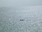 Tamil Nadu, Kanyakumari: Fiskarna st�ende p� sin b�t
