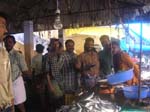 Kerala, Thalassery: Fiskemarknaden