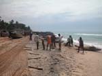 Kerala, Varkala: Fiskebyn