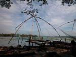 Kerala, Kochi: Kinesiska fisken�t