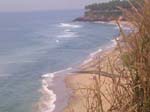 Kerala, Varkala: Stranden sedd fr�n ovan