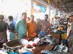 Kerala, Thalassery: Fiskemarknaden