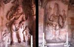 Karnataka, Badami: Les temples creus�s � m�me la falaise