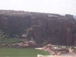 Karnataka, Badami: La vue du temple de Sivalaya