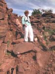 Karnataka, Badami: Il faut descendre par ici ...