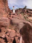Karnataka, Badami: Il faut descendre par ici ...