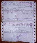 Maharashtra, Mumbai (Bombay): Nos billets de train