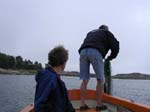 Sandhamn: Richard fishing