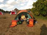 Notre tente et les 2 chaises