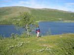 Utsikt �vanf�r Staloluokta
