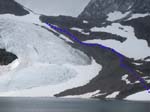 Notre voie sur la moraine
