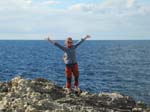 Myra with the blue sea