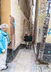 Stockholm's narrowest alley.