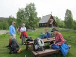 Kvikkjokk: The bus stop ...