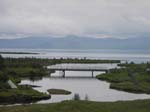 Thingvellir: vue sur le lac Thingsvallavatn