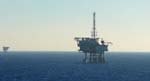 Oil platforms on the North Sea