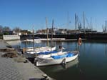 The harbor nearby