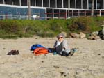 The beach