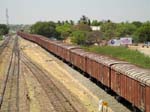 Gadag, la gare: train de fret